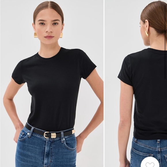 Frame Denim Women's “the Baby tee” black size small - Picture 1 of 5